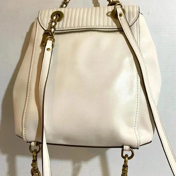 Coach white mini convertible leather backpack - Picture 2 of 12